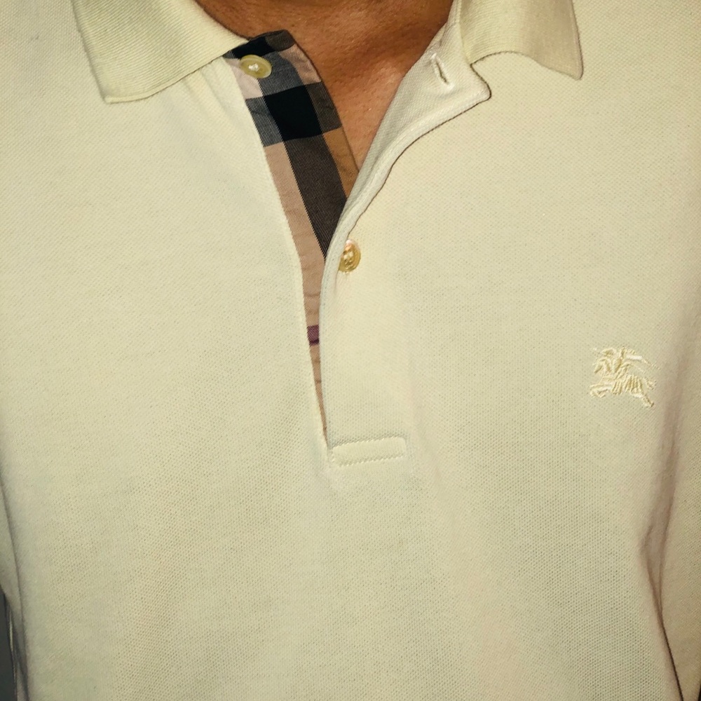 Burberry exclusive yellow polo